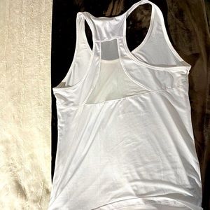 White workout tank top